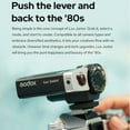 thumbnail image 6 of Godox Lux Junior Retro Camera Flash for Canon Nikon Fujifilm Olympus Camera Flash Speedlight Speedlite,GN12 6000K±200K CCT,Auto & Manual Flash 1/1-1/64 Flash Power,for Digital Camera Film Camera, 6 of 8