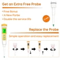 thumbnail image 2 of Medidor de pH para alimentos YINMIK con sonda extra reemplazable, 2 of 7
