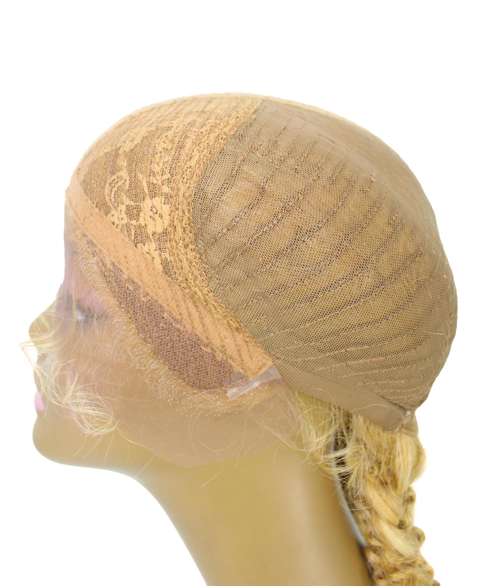 LUXLUXE Renee 27" French Butterfly Lace Braided Wig | HD Lace Pre-Plucked Heat Resistant Synthetic Wig