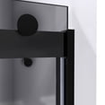 thumbnail image 4 of DreamLine Sapphire 44-48 in. W x 76 in. H Semi-Frameless Bypass Shower Door in Satin Black and Gray Glass, 4 of 9