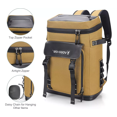 thumbnail image 4 of Mochila Hielera Bolsa Termica Portátil Impermeable De 30l Caqui, 4 of 5