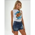 thumbnail image 5 of High Waist Destroyed Denim Shorts, 5 of 7