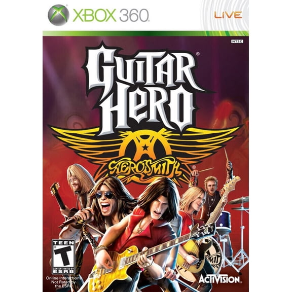 Guitar Hero Aerosmith by Activision for Xbox 360, Music Game, Parental Controls, Standard Edition