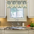 thumbnail image 2 of Yayeee Kitchen Valance Rod Pocket 54" x 18" Living Room Window Curtain, Beige Floral Pattern, 2 of 6