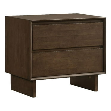 Coaster Glenwood 2-Drawer Rectangular Transitional Wood Nightstand Warm Brown