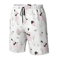 thumbnail image 5 of Kdxio Cute Poodle Dog Pattern Mens Casual Shorts - Drawstring Summer Beach Sports Shorts for Men, 5 of 9