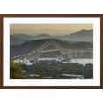 thumbnail image 2 of Art.com Cargo boat passes the Bridge of the Americas on the Panama Canal, Panama City, Panama, Central Amer Photographic Print by Michael Runkel, Brown Frame Wall Art, 29" x 21", 2 of 5