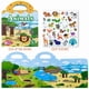 thumbnail image 2 of Libro de pegatinas portátiles de gelatina 7 temas Set de pegatinas reutilizables lavables – Libro de actividades educativas, escenas interactivas de aprendizaje, juguete silencioso para viajar, 2 of 2