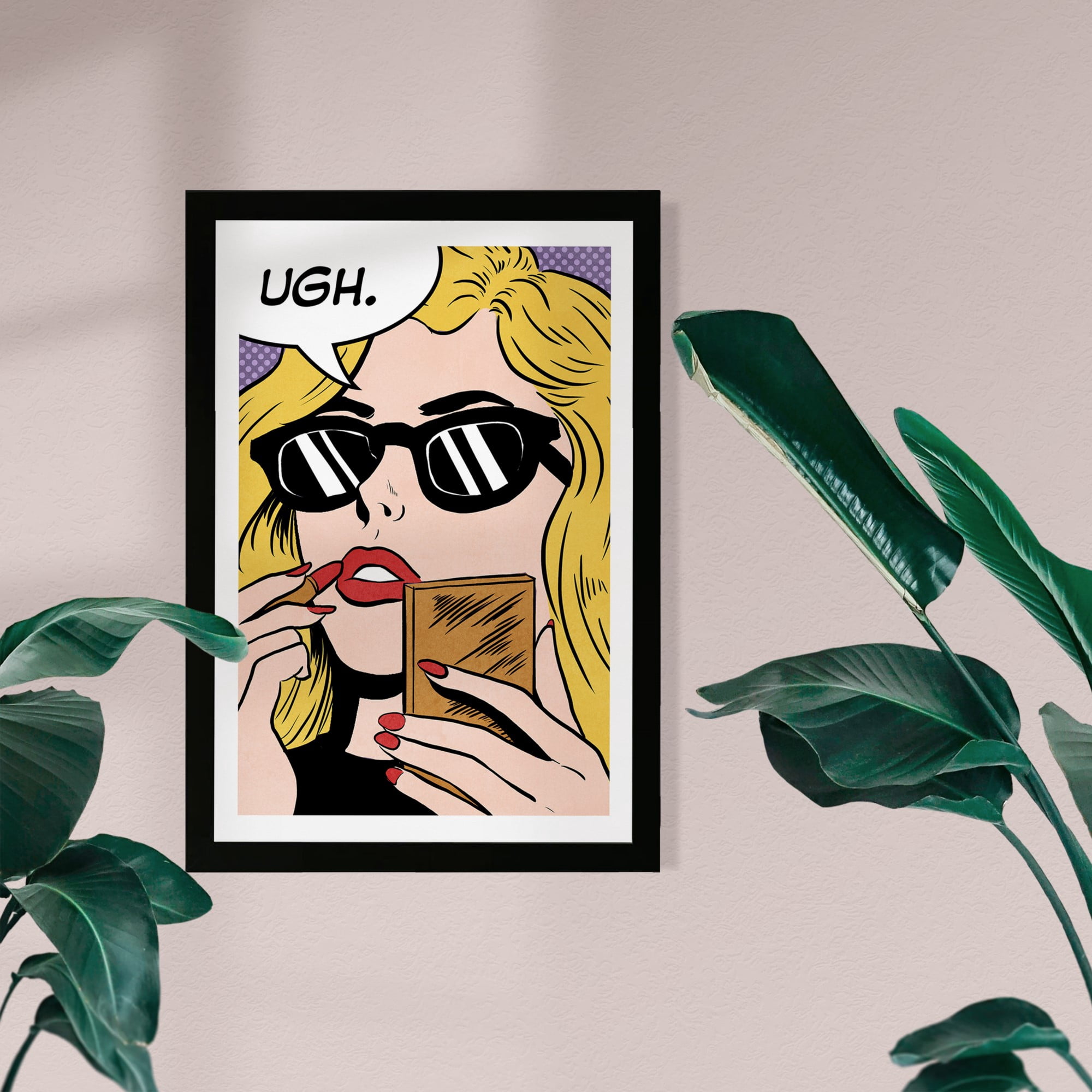 Wynwood Studio Advertising Framed Wall Art Prints 'Vintage Comic Judge' Comics Home Décor - Yellow, Black, 13" x 19"