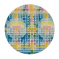 thumbnail image 4 of Orinice Rainbow Stripes Round Table Cover Stain Resistant Washable Indoor Outdoor Tablecloth Kitchen Dining Wedding Parties 100% Polyester Fiber 42-46, 4 of 8