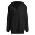 thumbnail image 3 of SAWKMW Women's Winter Zip Up Hoodies Pullover Warm Heavyweight Thick Sweatshirt Coat Jackets(Black,S), 3 of 3