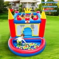 thumbnail image 6 of WELLFUNTIME Inflatable Bounce House, PVC Bouncer for Kids Aged 3-8, Jumping Bouncy Castle with Ball Pit for Indoor Outdoor, 6 of 9