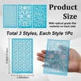 thumbnail image 2 of 3Pcs Clay Silk Screen Stencils for Polymer Clay Leaf Reusable Silkscreen Printing Kit Working with Clay Earrings Jewelry Making Polymer Print Stencil Tools Nylon Impression Mat 3.5x5.8Inch for diy, 2 of 9