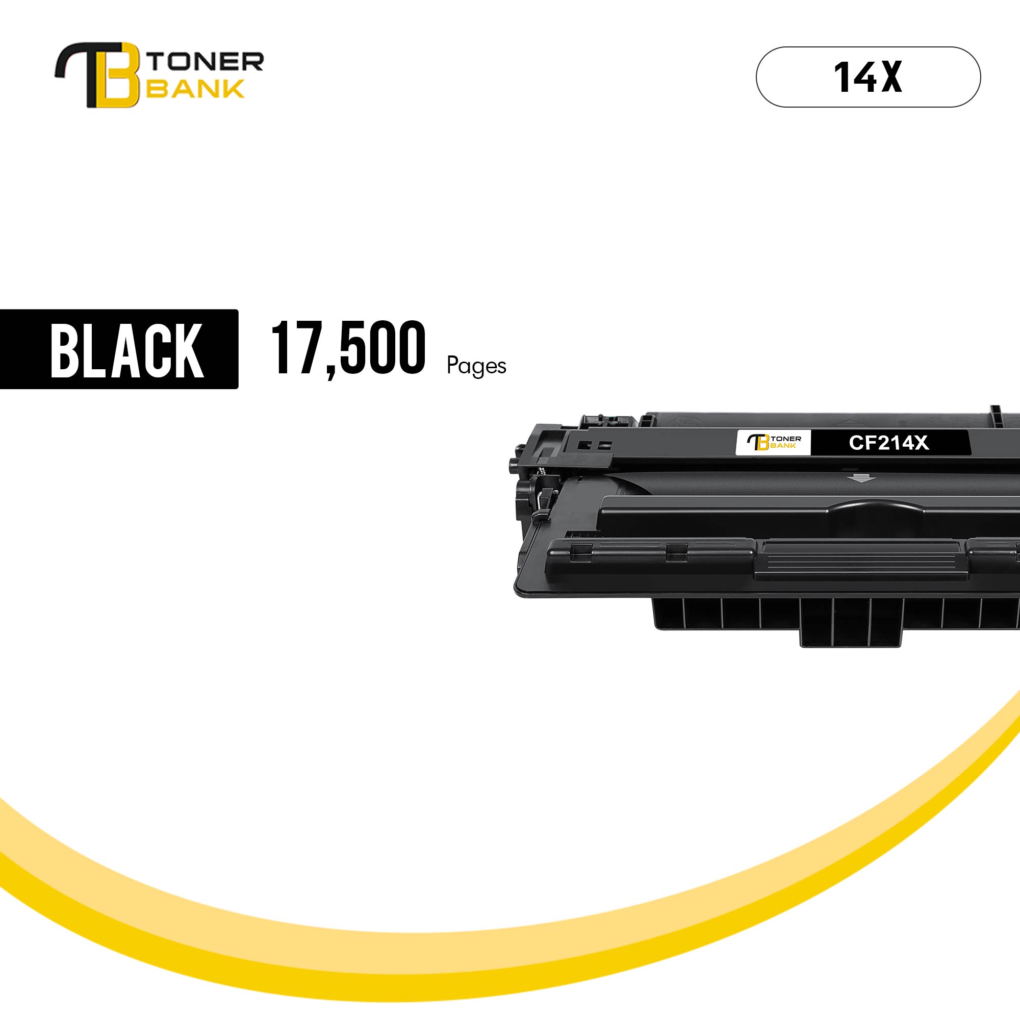 Toner Bank Compatible Toner for HP CF214X 14X HP LaserJet Enterprise MFP M725dn M725f M725z M725z M712n M712dn M712xh Printer Ink Black, 5-Pack - image 4 of 9