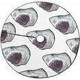 thumbnail image 1 of FMSHPON Angry Shark Pattern Xmas Christmas Tree Skirt Stand Mat for Holiday Party Decoration Indoor Outdoor 36 inches, 1 of 3