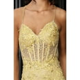 thumbnail image 6 of Royal Queen RQ8059 Juniors Womens V-Neck Spaghetti Strap Formal Mermaid Gown, 6 of 7