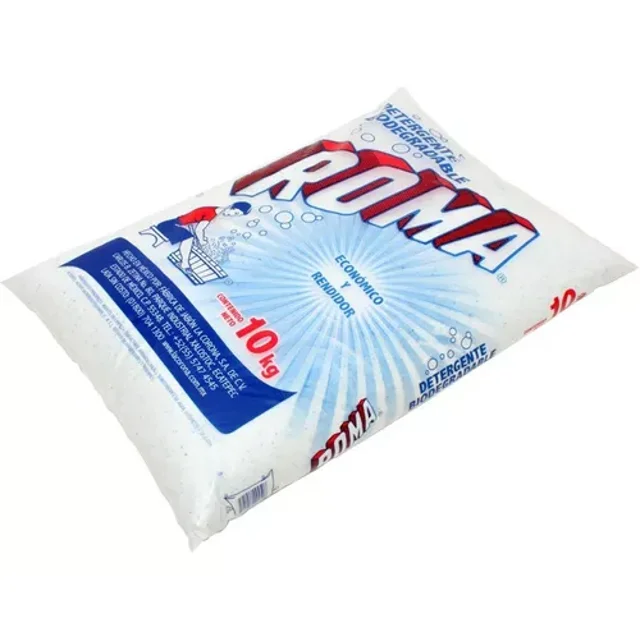 Detergente Biodegradable En Polvo Roma Bolsa 10 Kg