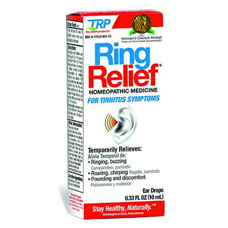 TRP Ring Relief Homeopathic Ear Drops Tinnitus Symptoms .33oz