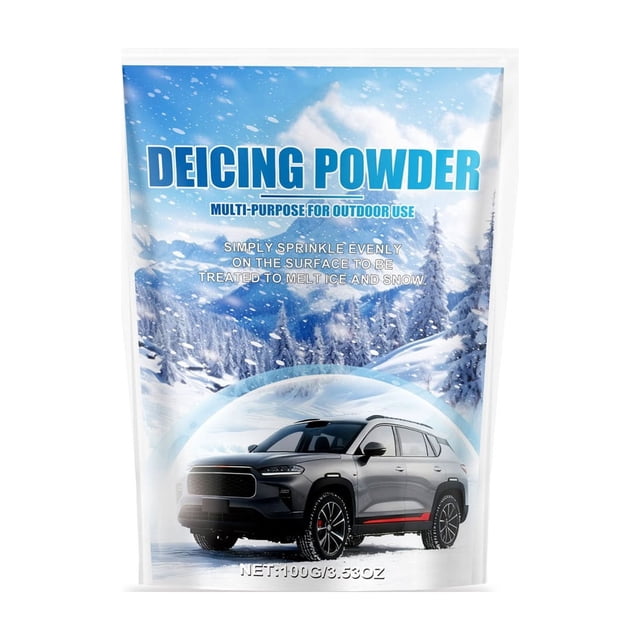 Sktrjpolfis Multi-Purpose Car De-Icer Spray 100ml Snow Melter for Windshield Window Glass Winter Use