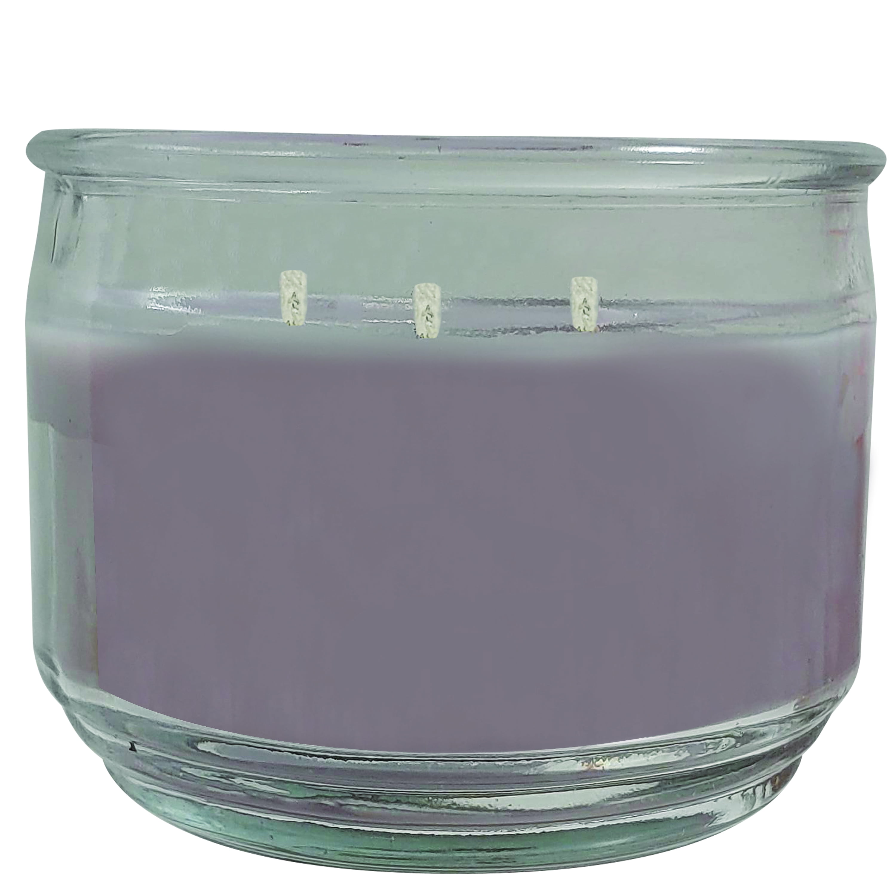 Mainstays Sweet Lavender Scented 3-Wick Glass Jar Candle, 11.5 oz.