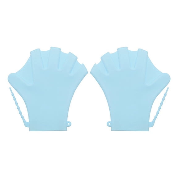 1 Pair Swimming Gloves Webbed Fitness Water Resistance Training Gloves Silicon Swimming Diving Glove Swim Training Mittens ,Widely Unisex Fit