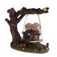 thumbnail image 3 of happy elderly couple figurine resin age decor swing, 3 of 8