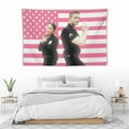 thumbnail image 5 of The Rookie protagonist Lucy Chen and Tim Bradford tapestry poster Eric Winter pink American flag background wall indoor room decoration, 5 of 8