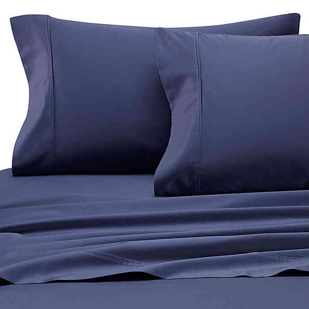 Heartland HomeGrown 400ThreadCount Solid Sateen King Sheet Set in Blue Jean