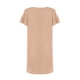 thumbnail image 5 of EliteGoogv Swimsuit Cover Up For Women Lightweight Knit V Neck Beach Loungewear Summer Beach Pool Swimwear Beige, 5 of 6