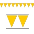 thumbnail image 2 of Golden-Yellow Pennant Banner (Pack of 12), 2 of 2