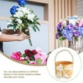 thumbnail image 2 of Wedding Small Flower Girl Basket, Wicker Rattan Flower Basket with Pearl Handle for Wedding Home Decor Picnic, Party, 2 of 5