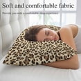 thumbnail image 5 of Leopard Pillow Covers King, Rustic Brown Animals Art Modern Soft Brushed Microfiber Breathable Throw Pillow Covers, Decorative Pillowcase with Zipper for Couch Sofa Bedroom Living Room 20"x36", 5 of 9