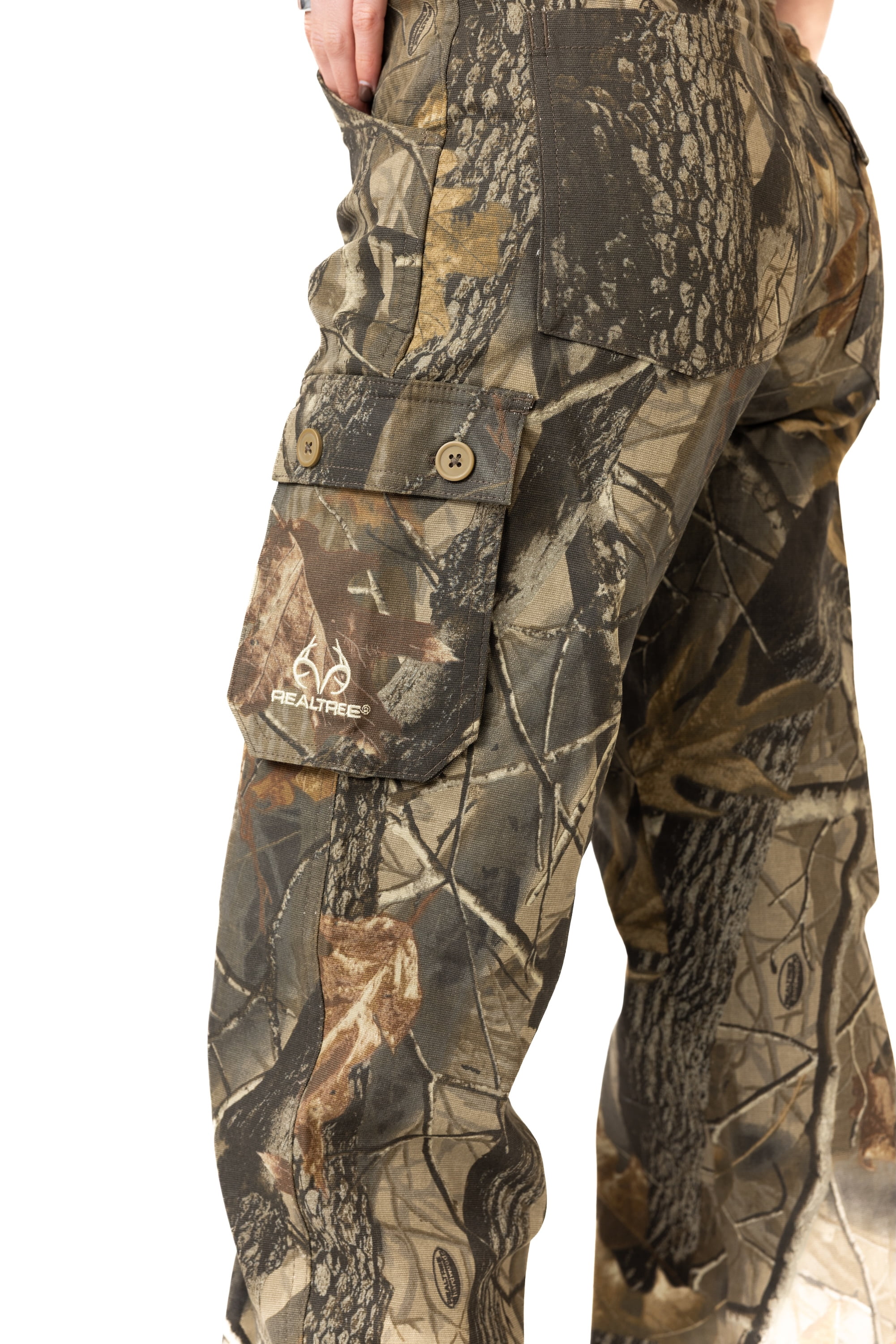 Realtree Women's Camo 6-Pocket Cargo Hunting Pants | Durable, Lightweight Outdoor Appare | Size XS-3XL