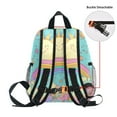 thumbnail image 5 of FORMRS School Backpack with Front Zippered Pocket 12" Elementary Student Travel Daypack, Retro Blue Rainbow, 5 of 6