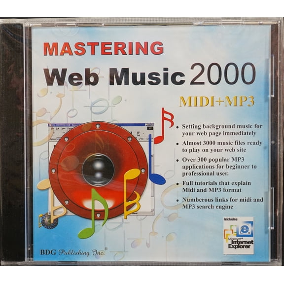 Mastering Web Music 2000 MIDI   MP3 Training CD - a must have for beginner web page designers