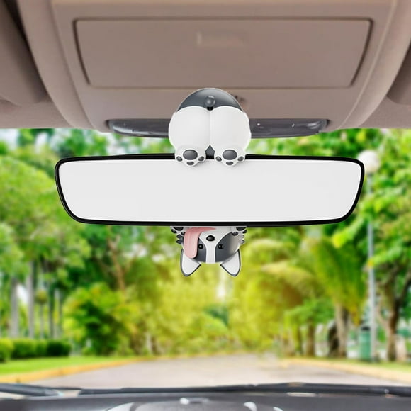 HOARBOEG Car Ornament Wagging Dog Car Rearview Mirror Bobblehead Doll Car Decorations