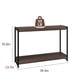 thumbnail image 2 of Mesa Consola de Madera con Almacenaje, Estante de 2 Niveles, Mesa Delgada de Entrada, Mesa Lateral para Sala y Pasillo, 2 of 7