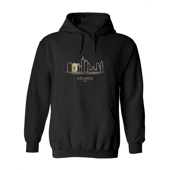 Atlanta Gold Silhouette Hoodie Women -Image by Shutterstock, Female Small