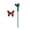 1pc D, variant on Dserhfy Fluttering Solar Dragonfly Garden Stakes Flying Moving Dragonfly Waterproof Decorative Stake for Home Yard Pathway Landscape