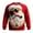 Z1-Red, variant on Men's Christmas Funny Santa Claus 3D Print Casual Hoodie, Novelty Santa Face Sweatshirt with Hood, Christmas Hoodie Men