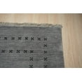 thumbnail image 3 of Gray Stylish Handmade Transitional Solid Lori Baft Rug, 3 of 8