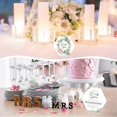 thumbnail image 3 of 18PCS Acrylic Table Numbers Hexagon Table with Holder Sublimation DIY Clear Table Name Cards for Par, 3 of 5