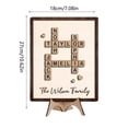 thumbnail image 3 of Outdor Family Puzzle Sign Desktop Ornament Decorative Home Wooden Tabletop Display Craft, 3 of 5