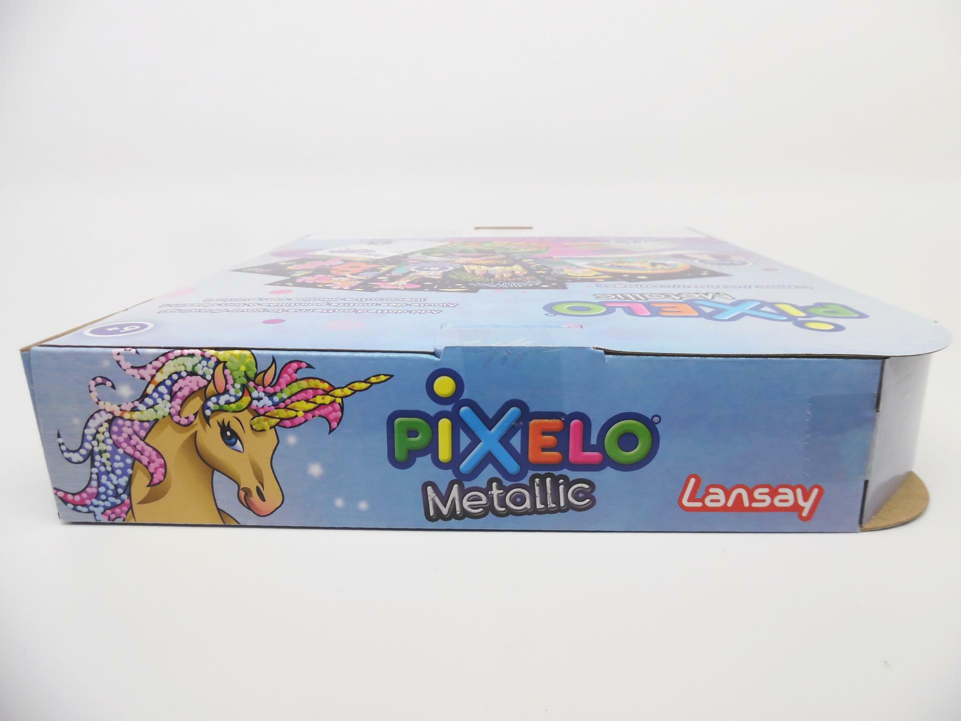 PIXELO Metallic Electronic Pen Art Set with 8 Designs & 6 Colored Markers for 6+