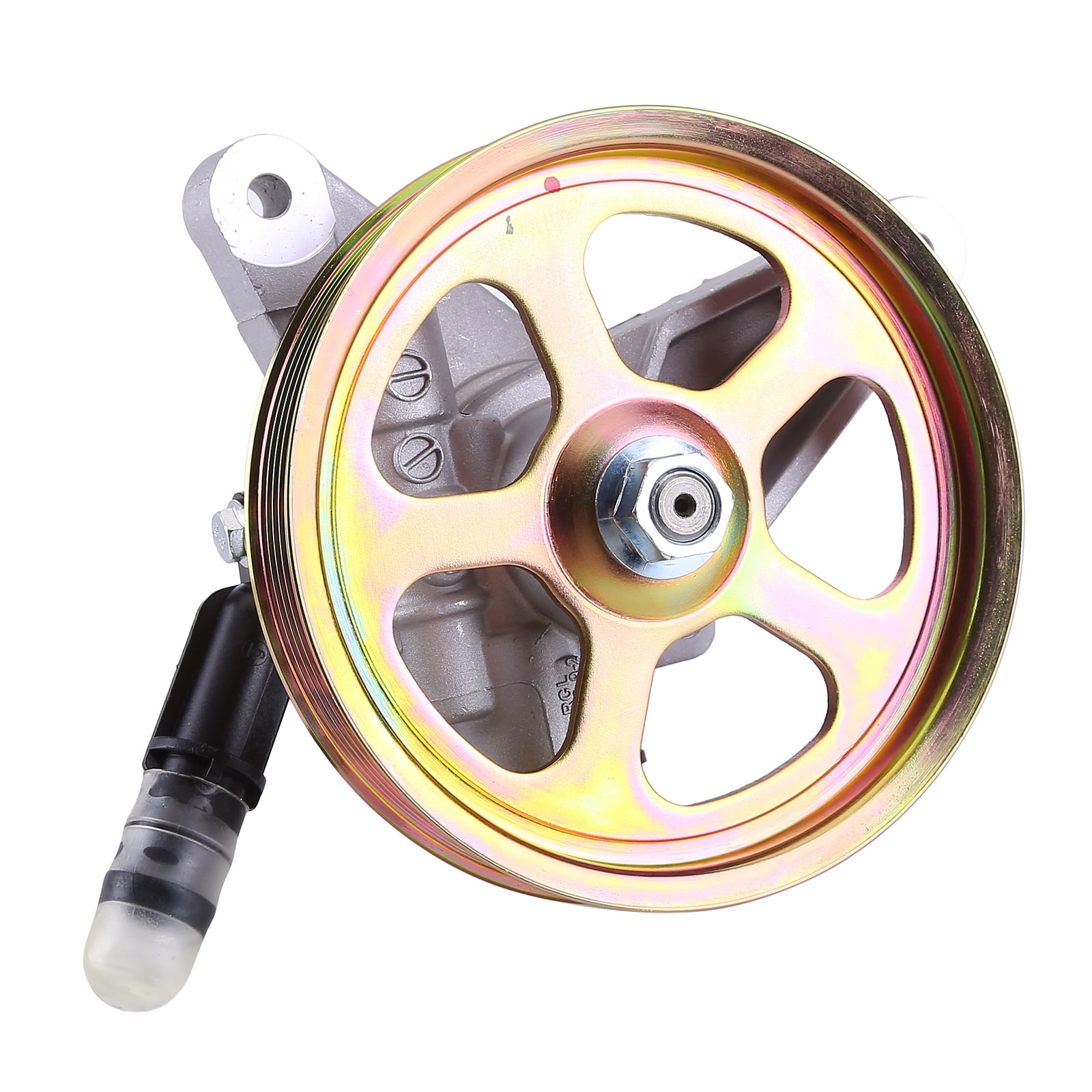 Guwzn Power Steering Pump w/ Pulley Compatible for 2008-2012 Honda Accord Crosstour Pilot V6 3.5L