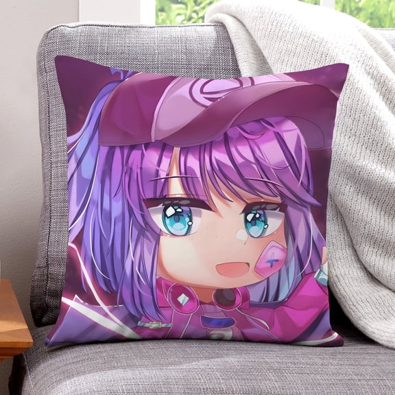 Gacha Life-themed plush velvet Pillow Cover Case Gifts Pillowcase Home Decorative Throw Cushion Birthday Present Fans Lover