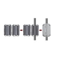 thumbnail image 3 of 13mm Ferrite Cores Ring Clip-On RFI EMI Noise Suppression Filter Cable Clip Grey 5pcs, 3 of 4