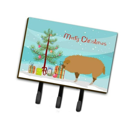 

Hungarian Mangalica Pig Christmas Leash or Key Holder