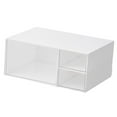 thumbnail image 1 of veasfak Desk Organizer Cosmetic Organiser Case Storage Container for Countertop Home Three Grids, 1 of 7