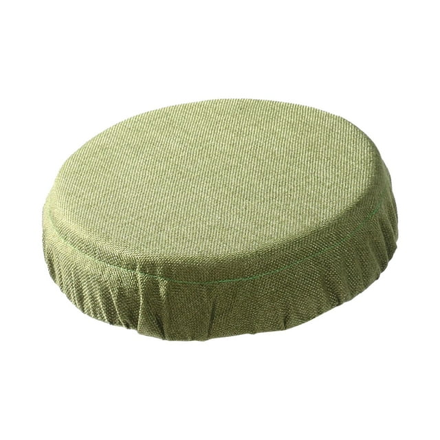 Cojín Plegable para Taburete, Fundas Redondas para Acceso a Actividades Al Aire Libre, Taburete Plegable, Cojín para Asiento, Cojín para Silla, Patio, Imitar lino verde shamjiam Cojín del asiento